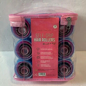 Hair Curlers Self-Grip 36-Piece Set & Storage Case New